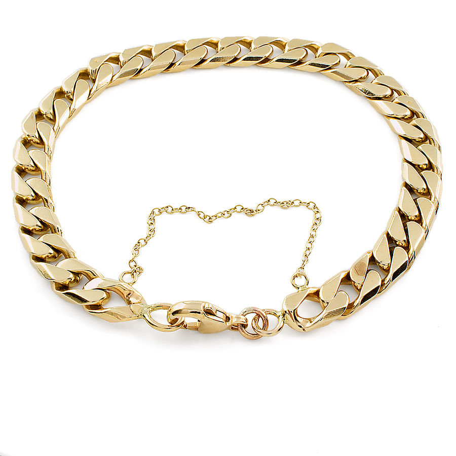 9ct gold sales curb bracelet